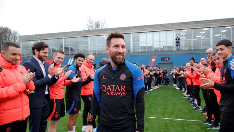 Messi, feliz de volver a entrenar con el PSG