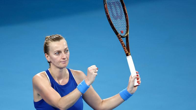 Kvitova wins battle of Wimbledon champions at Adelaide