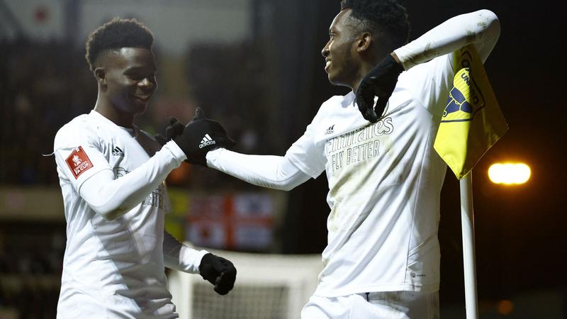 FA Cup : Avec un doublé d'Eddie Nketiah, Arsenal donne rendez-vous à Manchester City