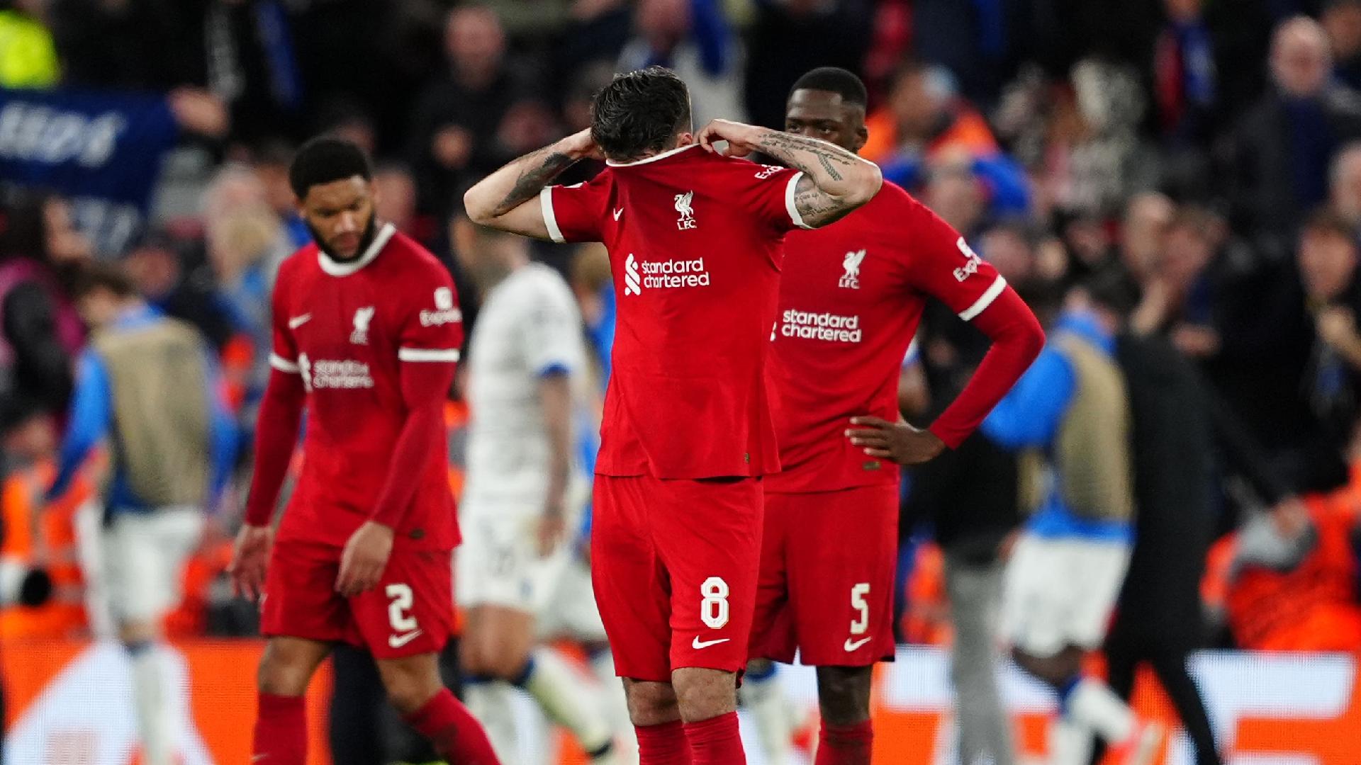 Liverpool thrashed by Atalanta to leave Europa League hopes in tatters