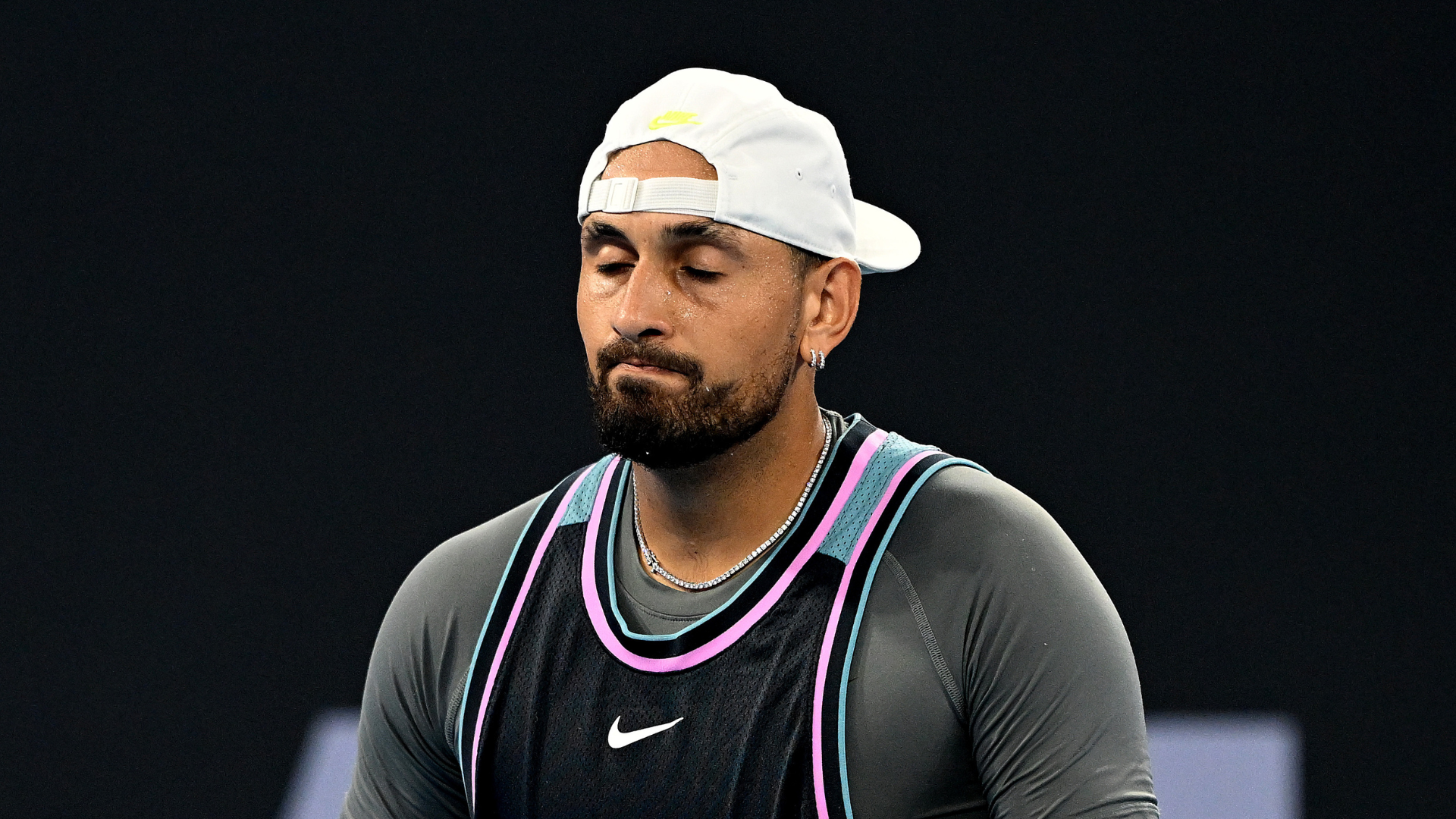 Kyrgios in pain after singles match