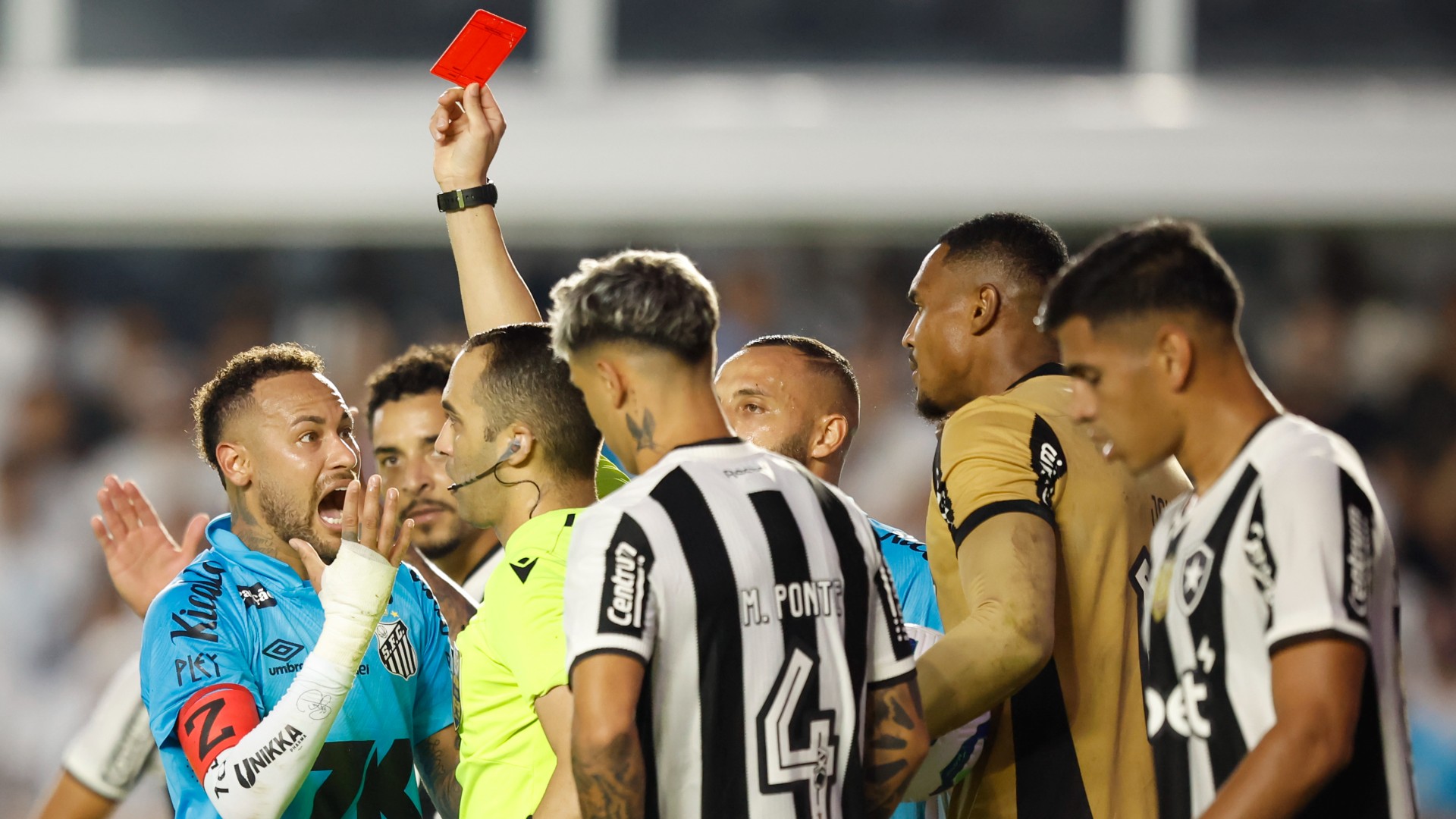 Neymar apologises after red