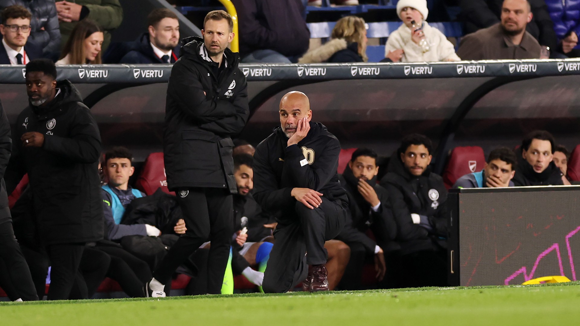 'No frustration' for tense Pep